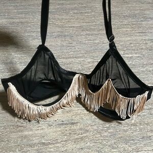 NWOT Luscious sexy bra with fringes